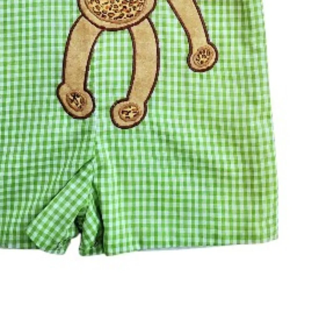 NWT Potato Saks Monkey Shortalls - Size 18M